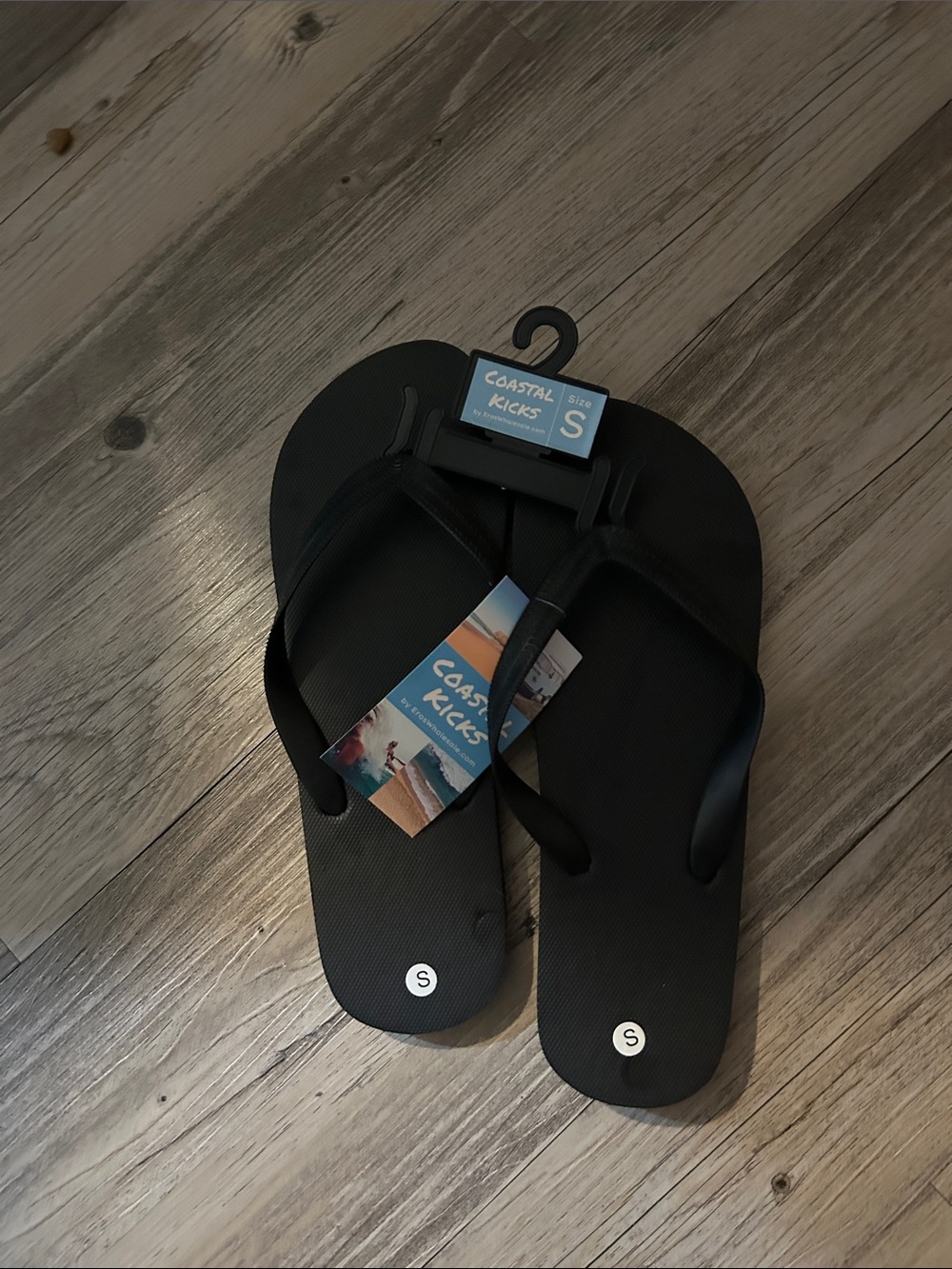 Women’s Black Flip Flop Sandals - Size S